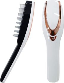 Electric Scalp Massager;  Hair Massage Brush;  Massage Comb w/ Soft Rubber