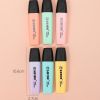 6pcs Macron Color Fluorescent Markers For Marking Key Points For Study And Office