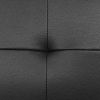 Black Faux Leather Living Room Sofabed