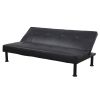 Black Faux Leather Living Room Sofabed
