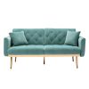 COOLMORE Velvet Sofa ; Accent sofa .loveseat sofa with metal feet