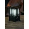 Solar Patio Lantern Bug Zapper,Acre Coverage, Led Flame Effect, Black,1 Pack