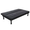 Black Faux Leather Living Room Sofabed