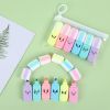 6pcs/set Mini Cute Expression Fluorescent Pen Highlighter