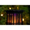 Solar Patio Lantern Bug Zapper,Acre Coverage, Led Flame Effect, Black,1 Pack