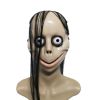 1pc Men's Halloween Horror Full Face Mask, Chamber Escape Haunted House Props Ghost Tricky Mask