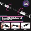 LED Light Up Saber with Sound - Retractable 7 Colors Light Saber Sword for Kids - 2 Packv