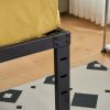 190.5*96.5*45.7cm Bed Height 18'' Simple Basic Iron Bed Frame Iron Bed Black