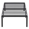 190.5*96.5*45.7cm Bed Height 18'' Simple Basic Iron Bed Frame Iron Bed Black