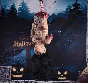 Halloween Plastic Skeleton (Color: As pic)