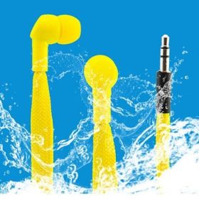 Shoe Lace Water Proof Earphones (Color: green)