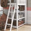 Kane Twin Loft Bed, White