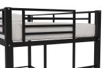 Brittain Twin Metal Loft Bed, Black