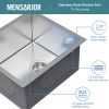 Undermount Kitchen Sink;  16 Gauge Stainless Steel Wet Bar or Prep Sinks Single Bowl