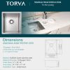 Undermount Kitchen Sink;  16 Gauge Stainless Steel Wet Bar or Prep Sinks Single Bowl